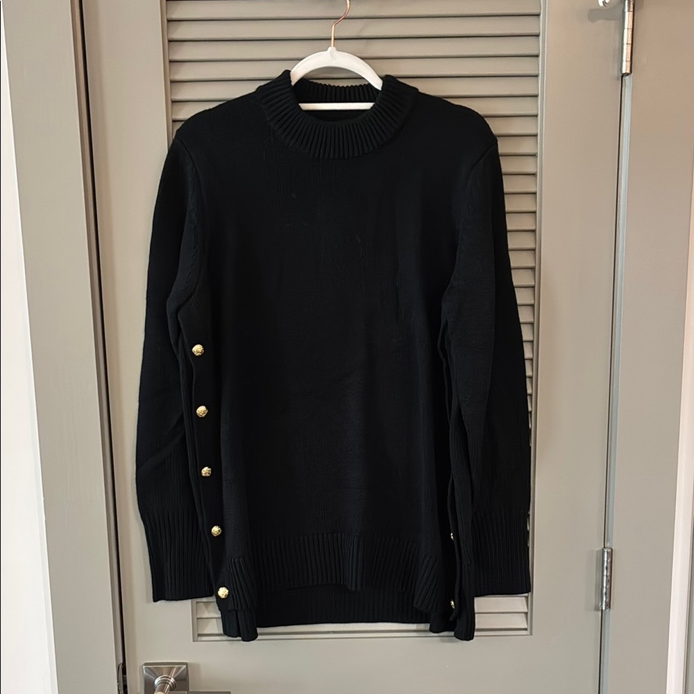 NWT Tuckernuck Black Bexley Sweater Sz M - Picture 4 of 9